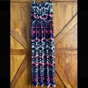 Womens tribal print maxi dress